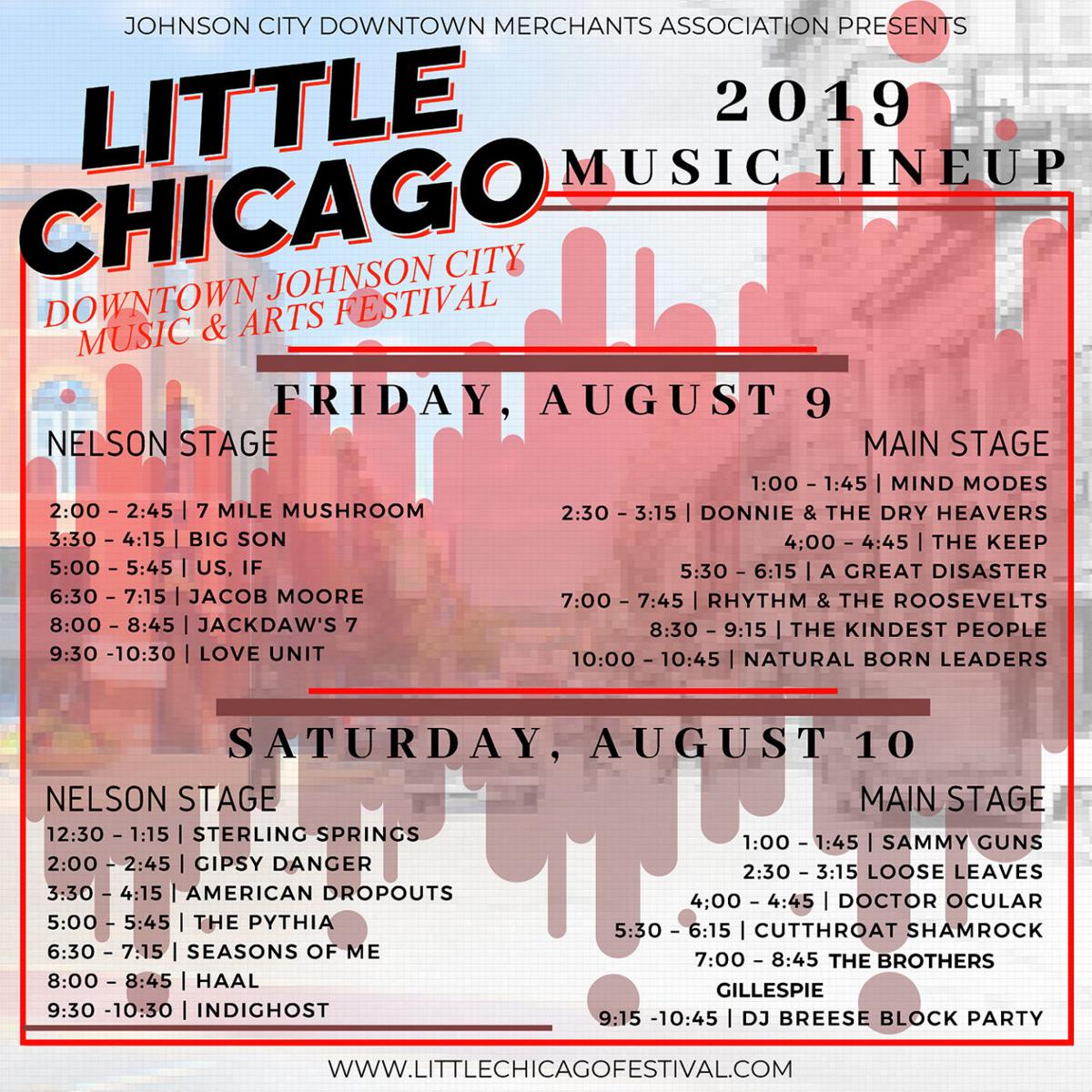 Little Chicago Festival Live Music Lineup Arts Entertainment Johnsoncitypress Com
