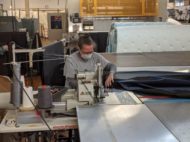 Local bedding company changes lanes to produce field hospital