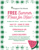 Kingsport City Schools free summer meals underway