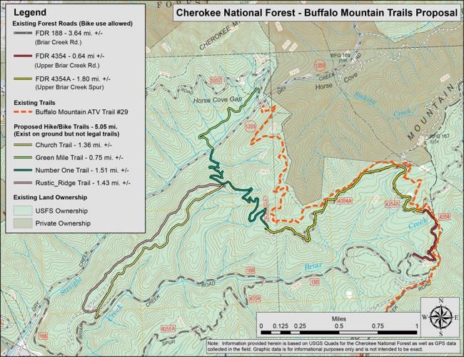 Buffalo Mountain Trail Map U.s. Forest Service Seeking Input On Buffalo Mountain Trail Proposal | |  Johnsoncitypress.com