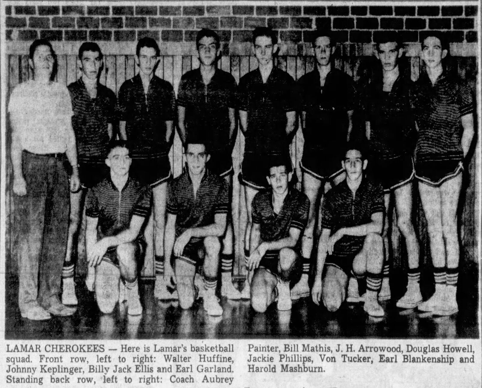 Behind Blankenship Lamar reached state in 1960 Sports