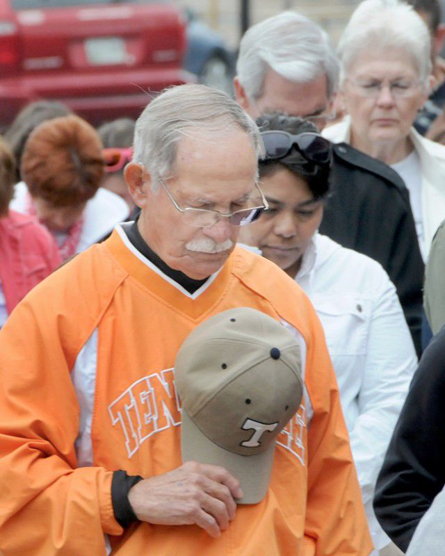 As Easter nears, Erwin, Unicoi residents walk mile in Jesus' shoes