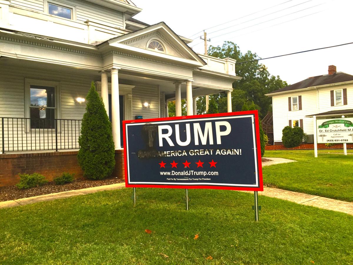 Political Sign Vandals Johnson City Police Say Its Not A Big Issue Local News Johnsoncitypress Com