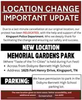 Organizers: Kingsport “No Kings” protest changes location