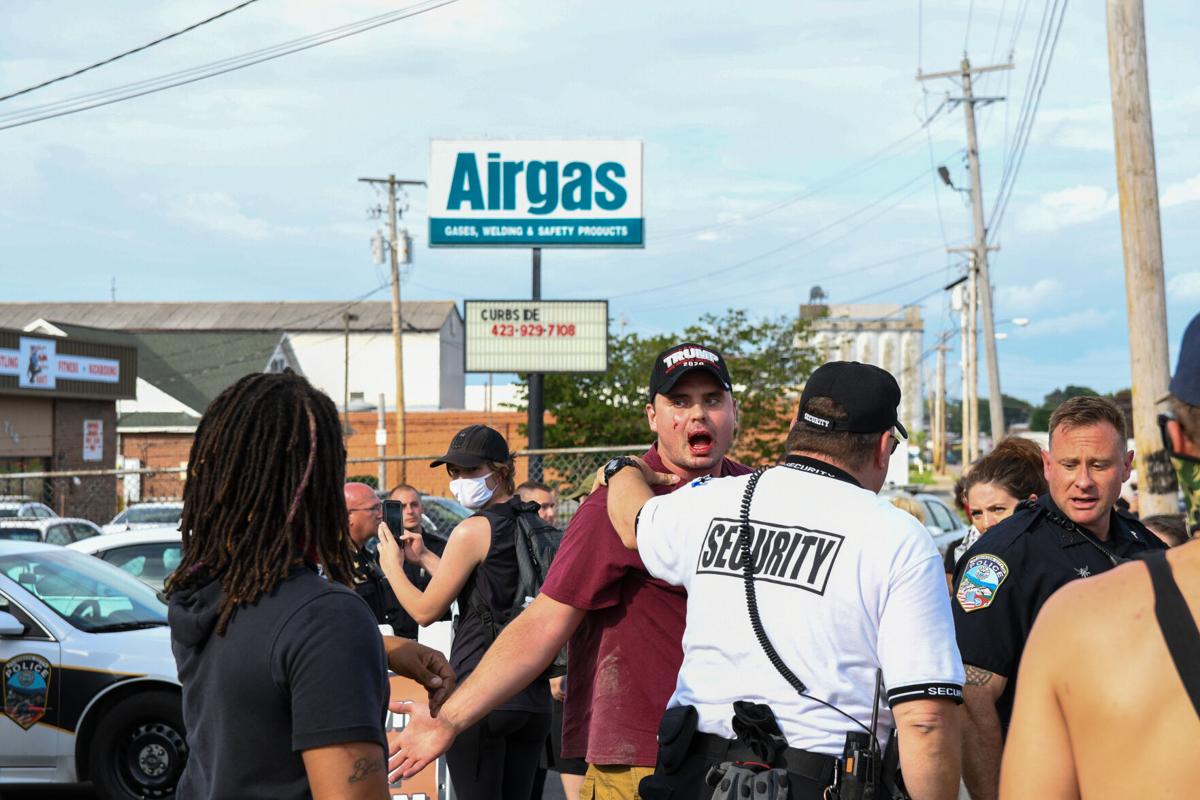 Tensions Flare Protest Erupts Outside Local Pawn Shop Local News Johnsoncitypress Com