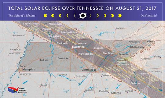 Total solar eclipse to cut through Tennessee in August | News ...