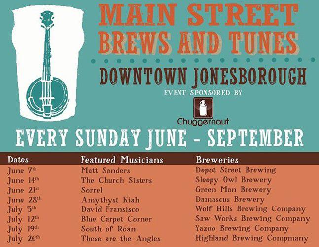 Brews and Tunes set to bring Jonesborough's Main Street to life Sunday