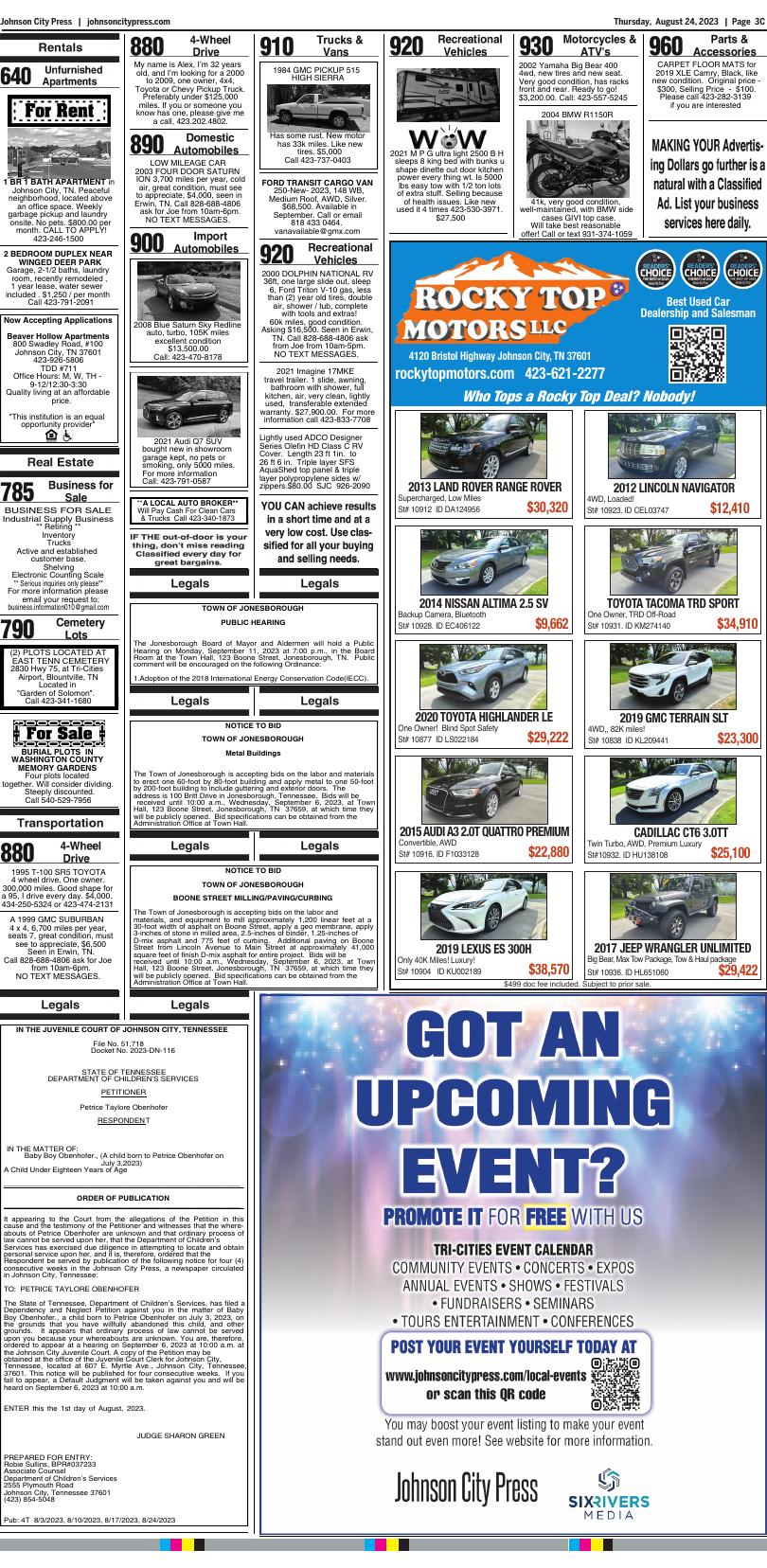 Page C3 | e-Paper | johnsoncitypress.com