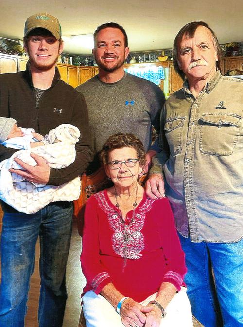 Five generations celebrate Christmas