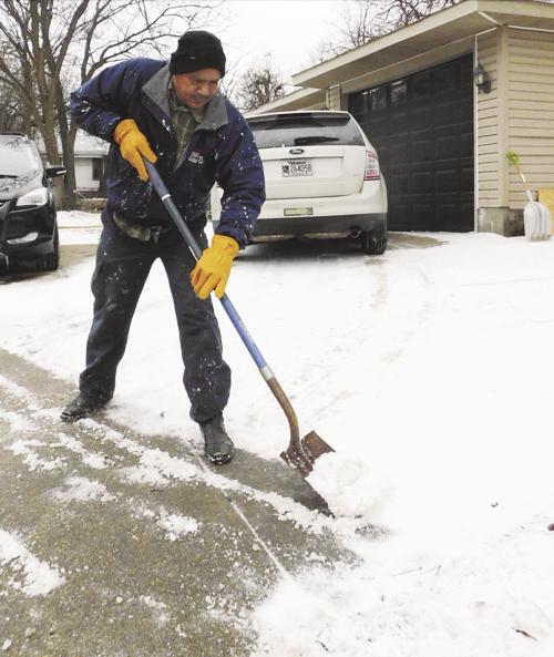 Clearing ice