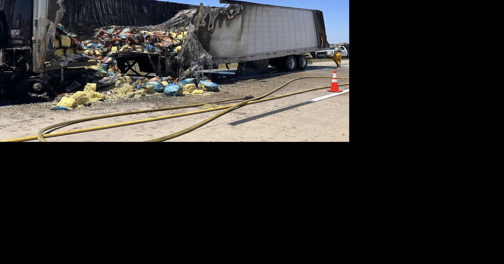 Semi fire shuts down southbound lanes on I-57 near Hoxie | Times ...