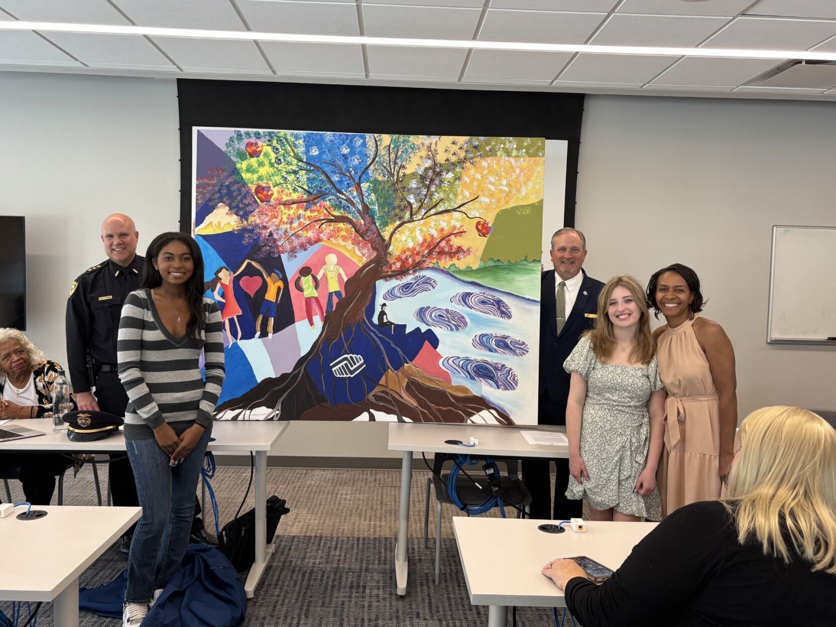 Martinsburg Police Unveils Collaborative Art for Impact Mural