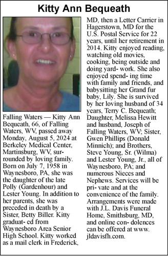 Kitty Ann Bequeath | Obituaries | journal-news.net
