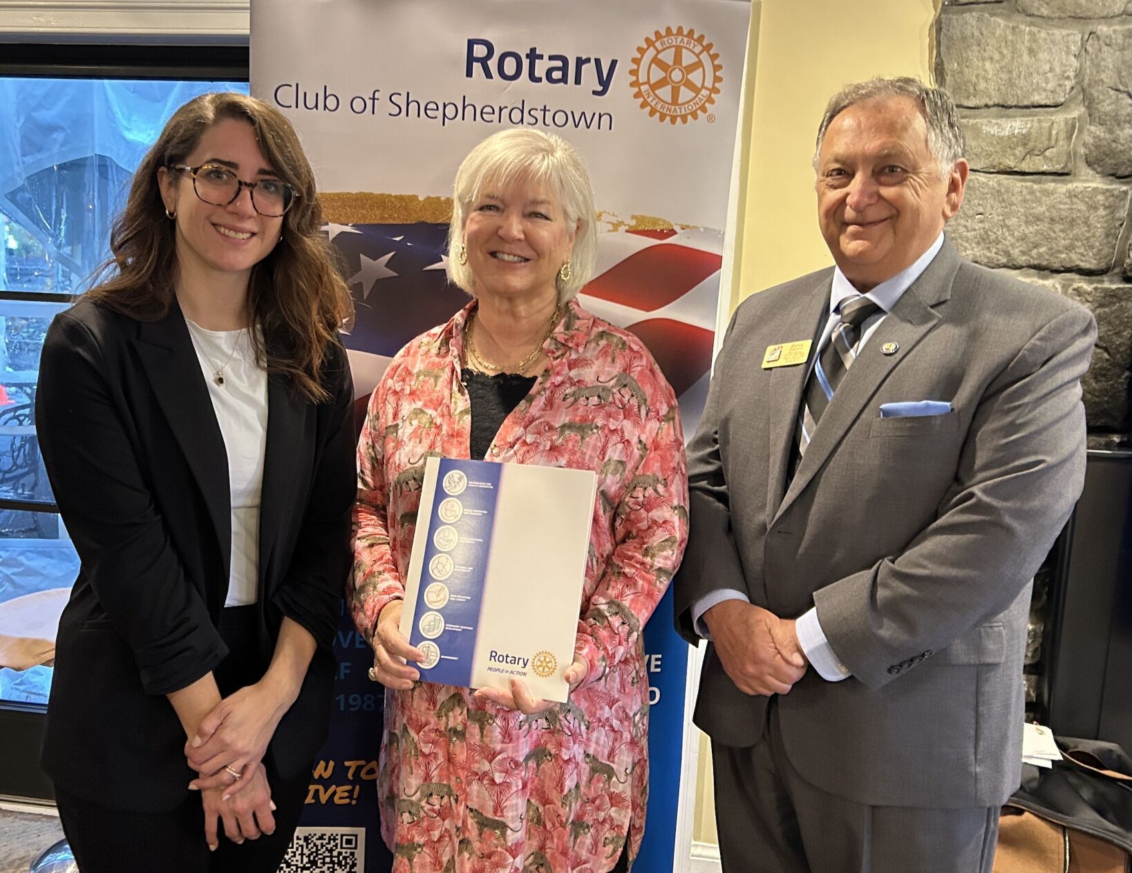 Patricia 'Pat' Moser Inducted into Shepherdstown Rotary Club