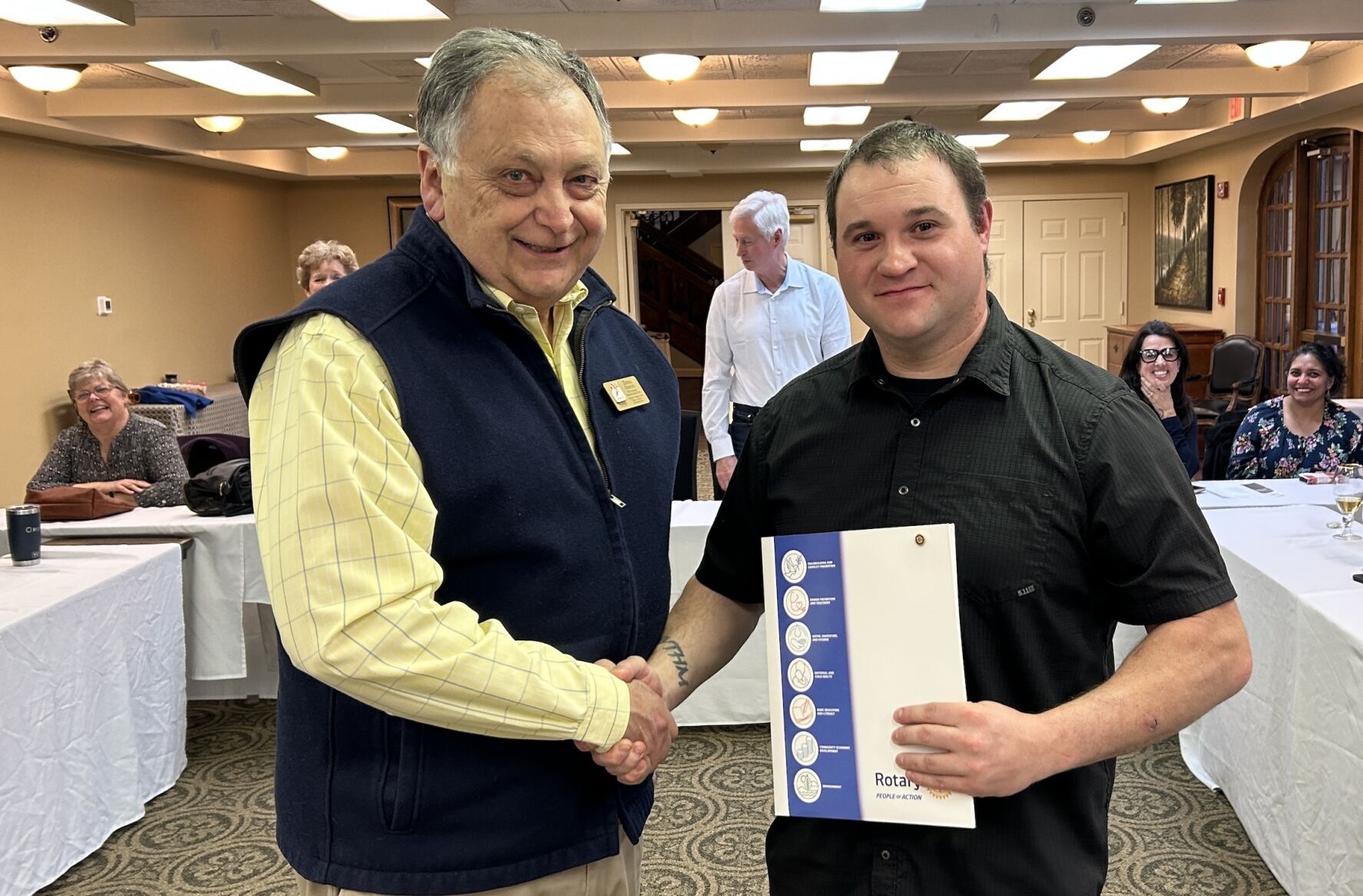 Shepherdstown Welcomes Marine Veteran Nicholas Russo to Rotary Club