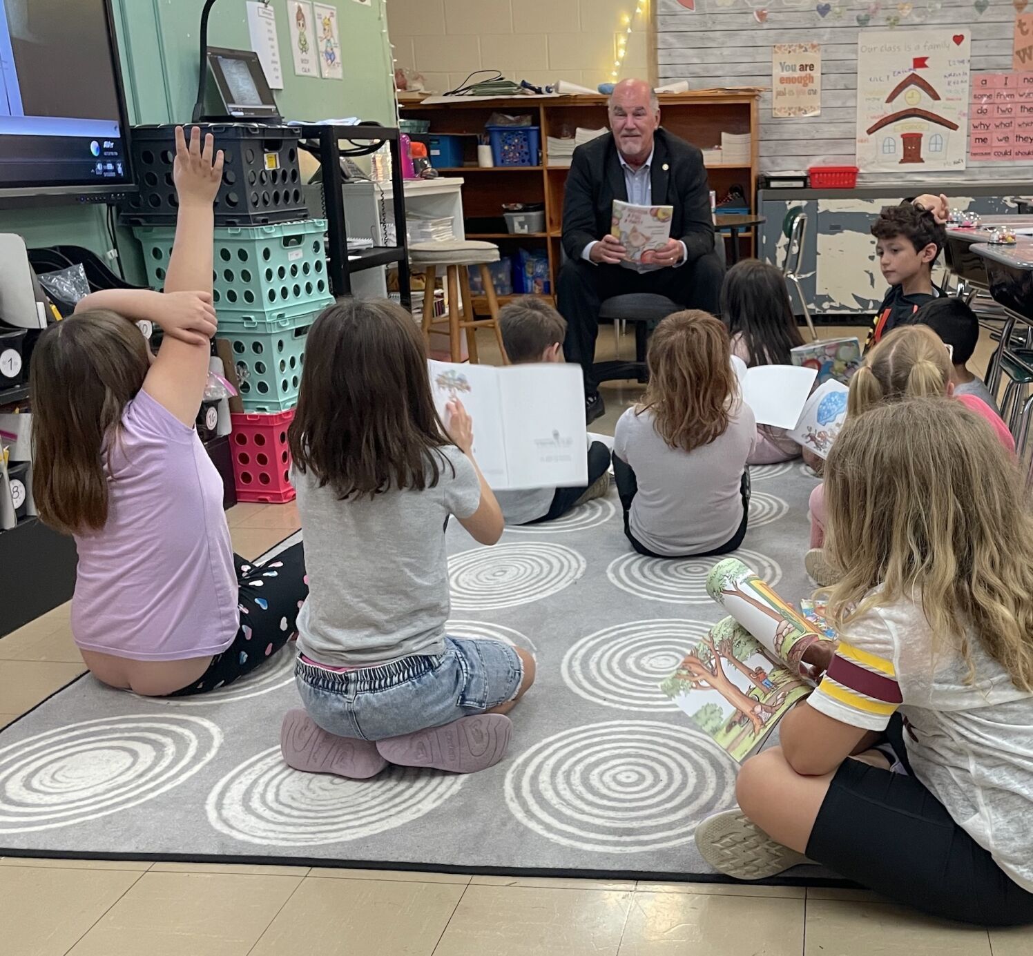 Rotary Clubs Bring Storytime to Local First Graders
