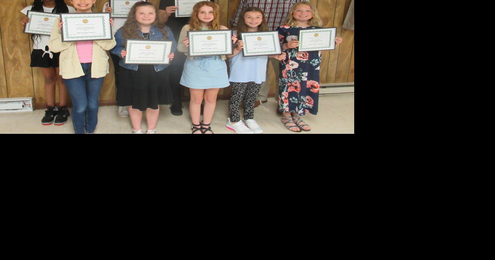 Bedington Ruritan Club celebrates poster and essay contest winners at