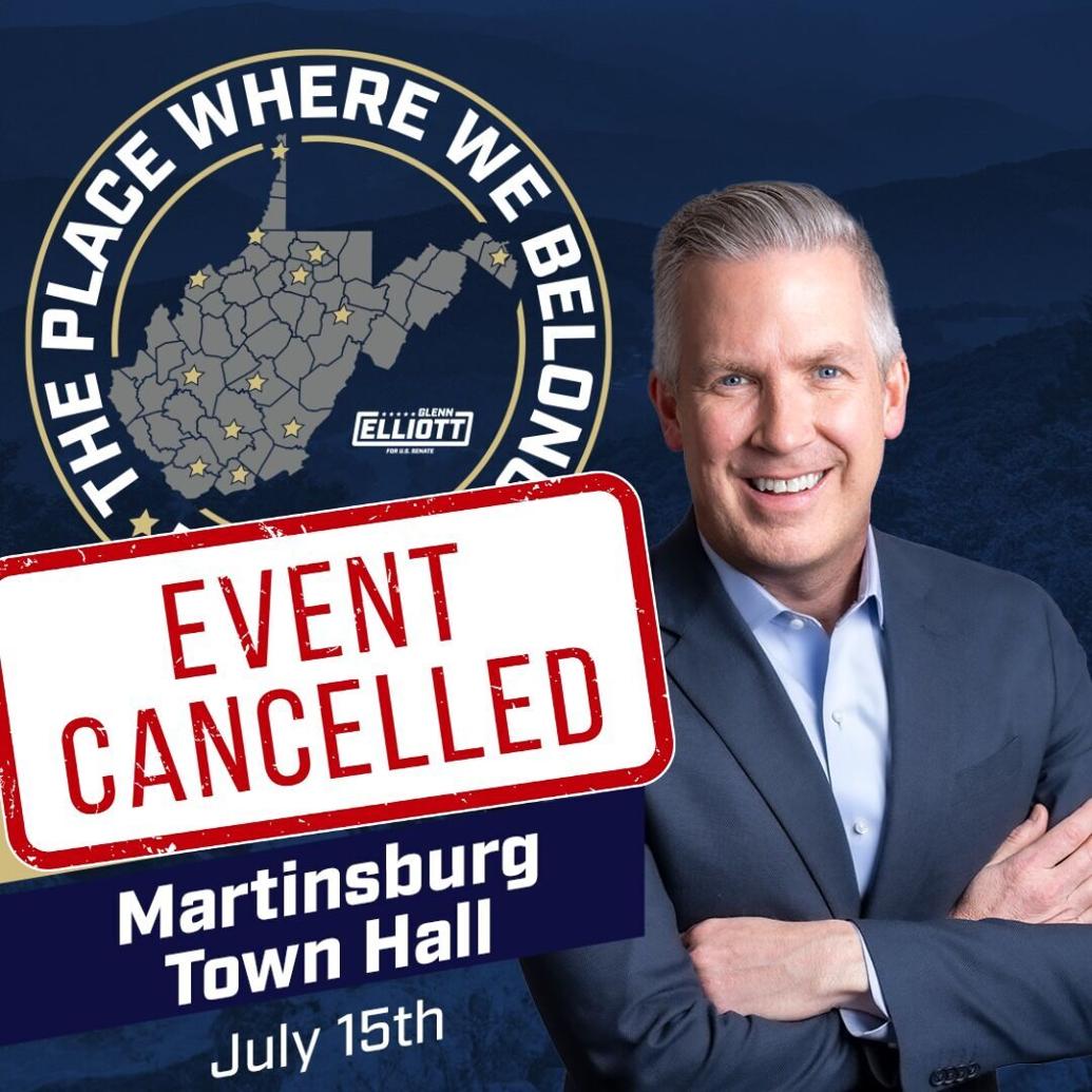 Glenn Elliott Cancels Martinsburg Town Hall