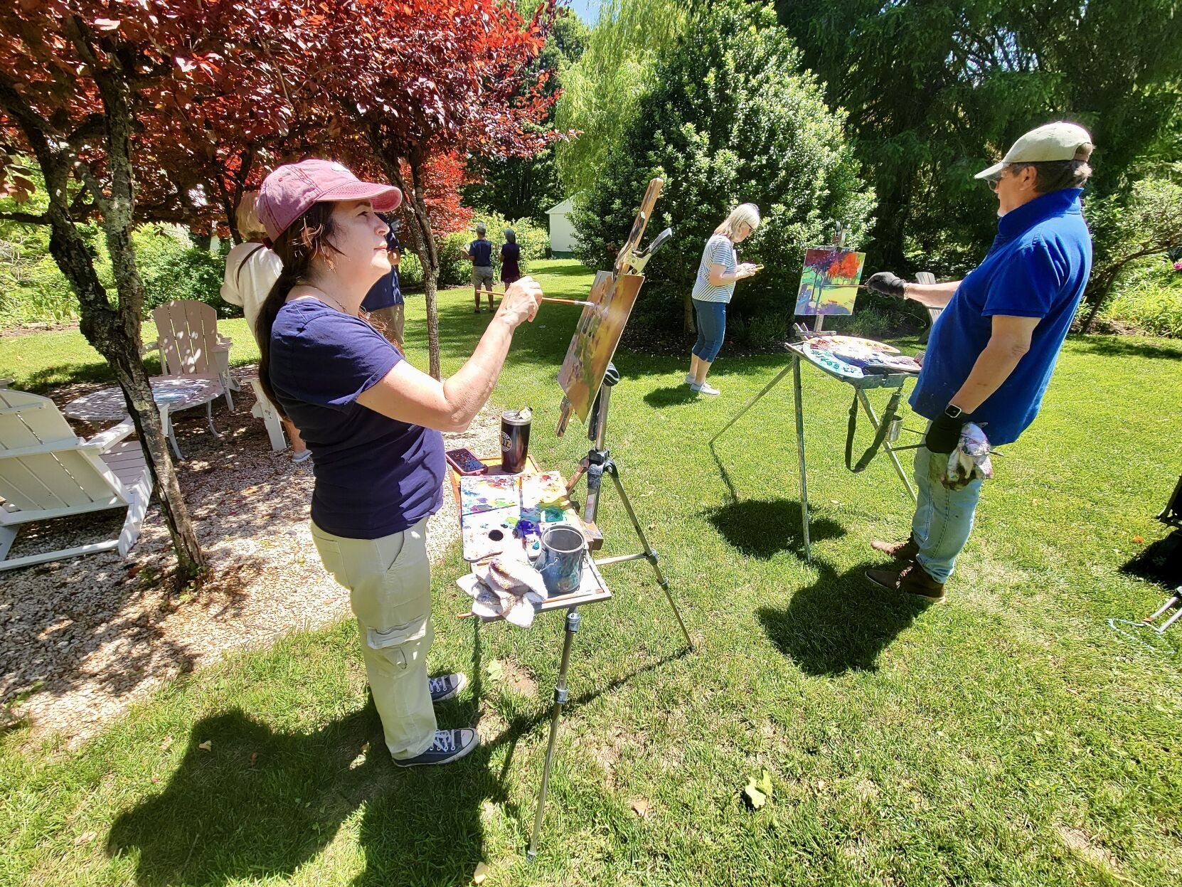 Shepherdstown Artists Showcase Plein Air Paintings from Garden Tour