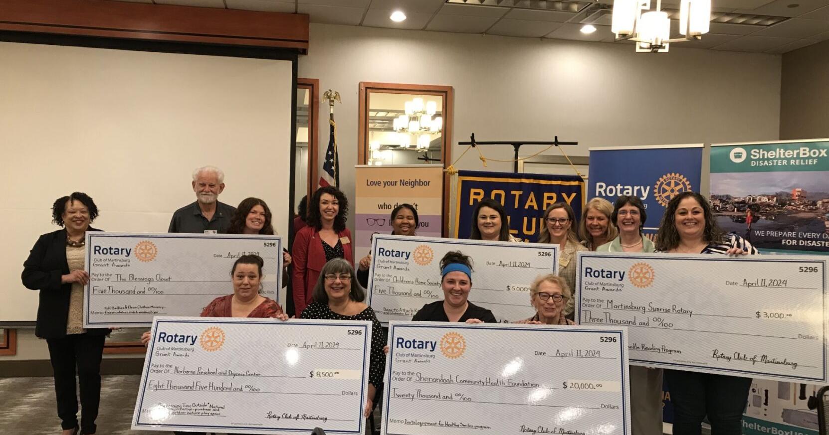 The Rotary Club of Martinsburg supports five local nonprofit organizations - Vimarsana News