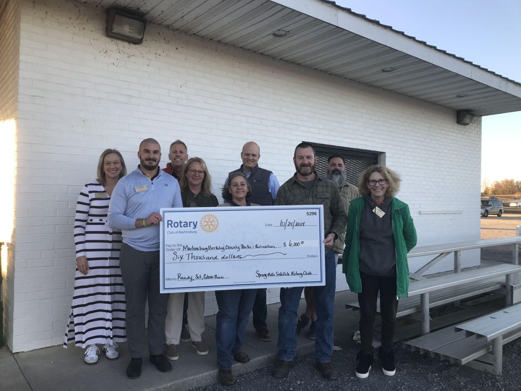 Spring Mills Satellite Rotary Club donates money for new Spring Mills