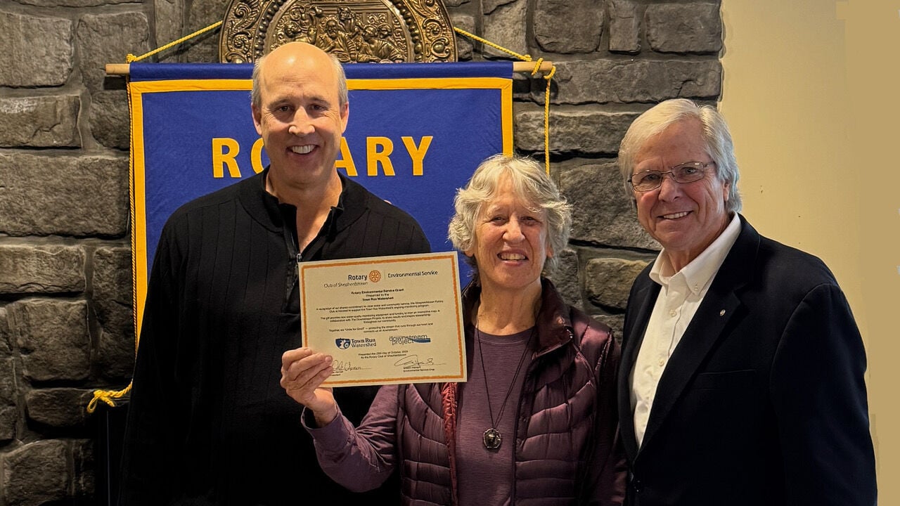 Rotary Club of Shepherdstown Donates Equipment to Protect Town Run