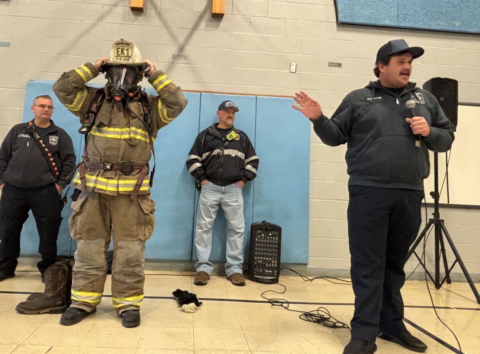 Harpers Ferry Firefighters Educate Students at C. W. Shipley