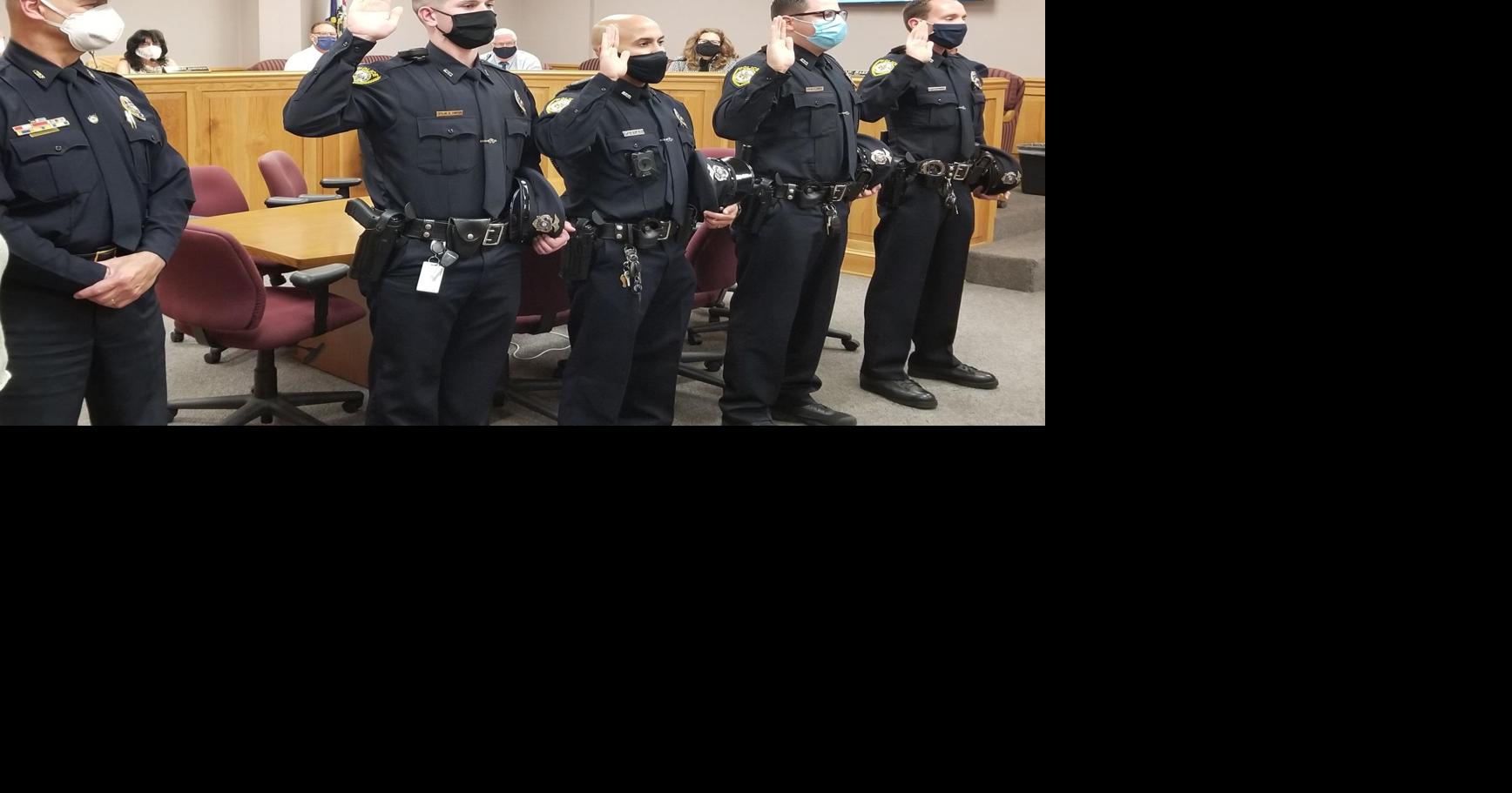 Martinsburg Police Department four new officers Journalnews