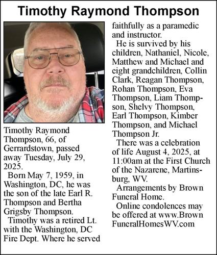 Timothy Raymond Thompson | Obituaries | journal-news.net