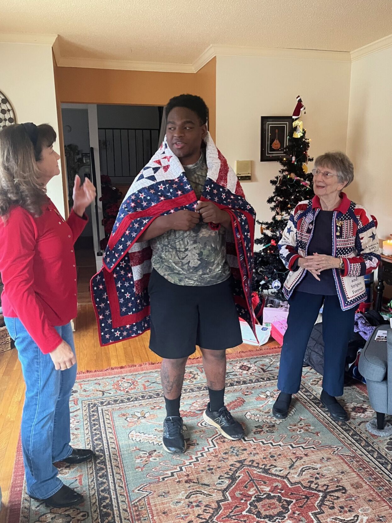 Harpers Ferry's ZaBarr Jones Celebrated with Quilt of Valor