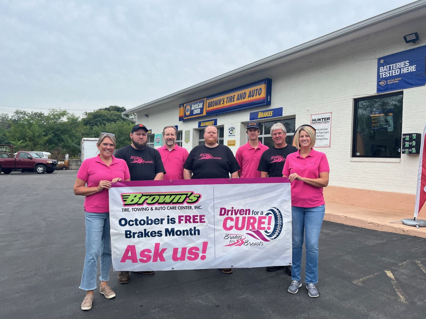 Shepherdstown's Brown’s Tire Joins National Breast Cancer Campaign
