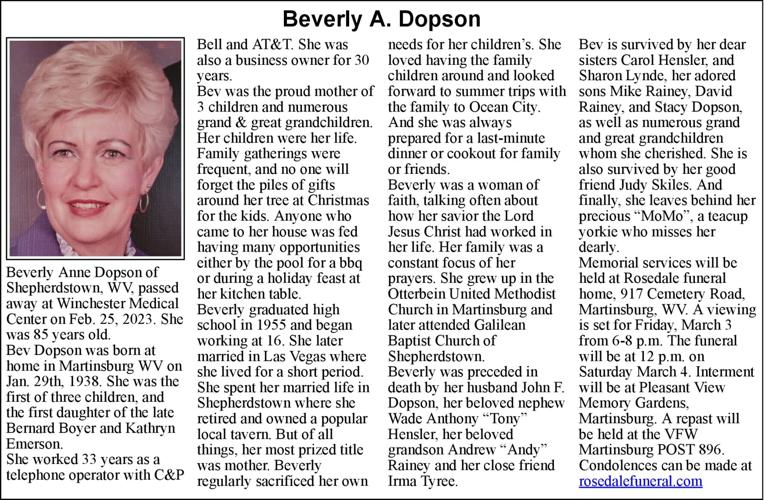 beverly-a-dopson-obituaries-journal-news