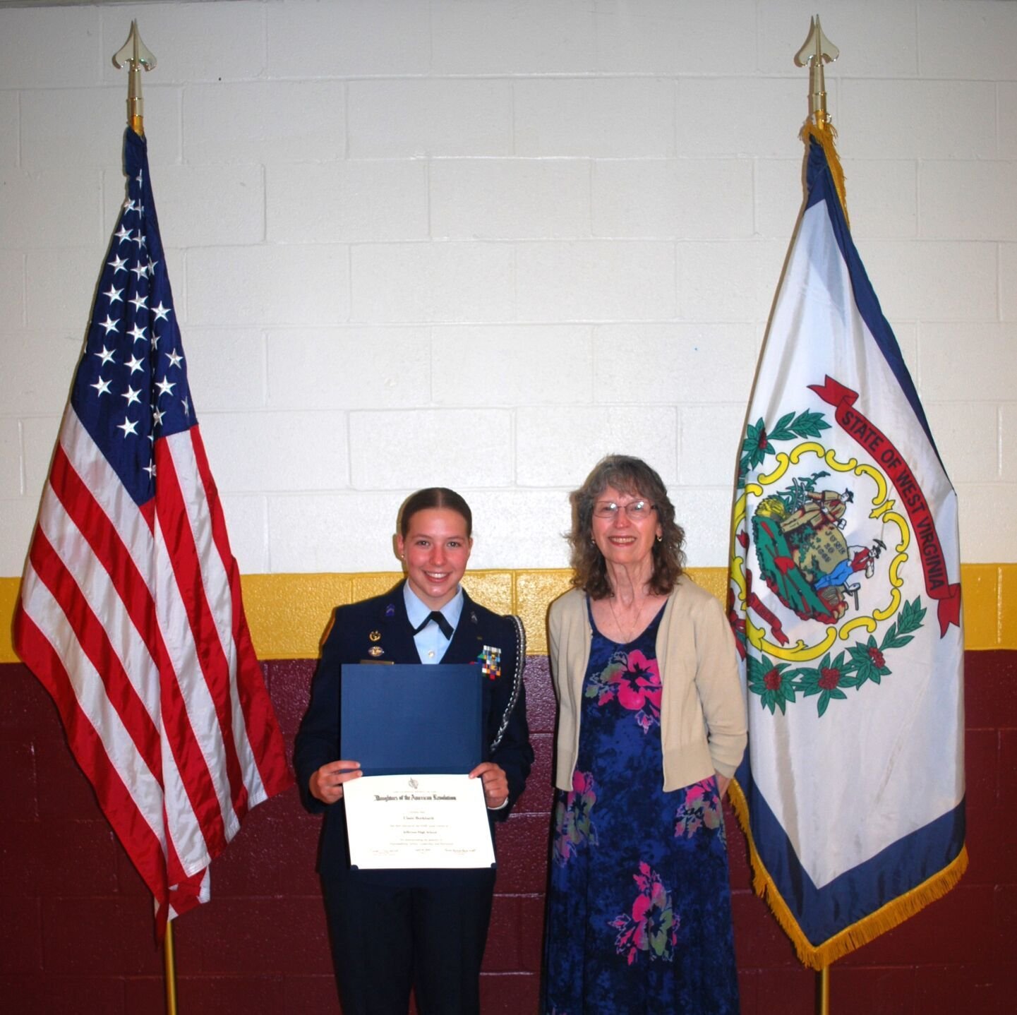 Shepherdstown Cadets Recognized at DAR Awards Ceremony