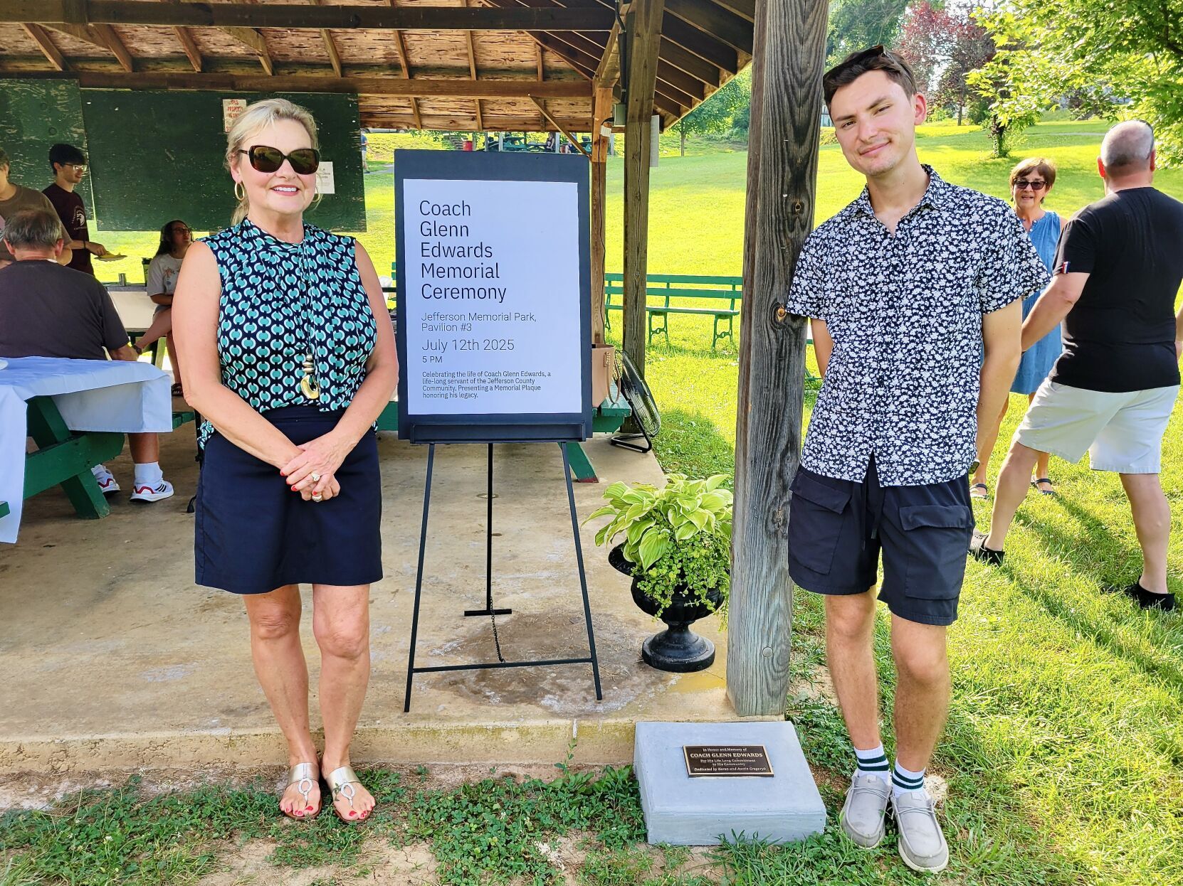 Coach Glenn Edwards Memorial Ceremony Held in Charles Town Park