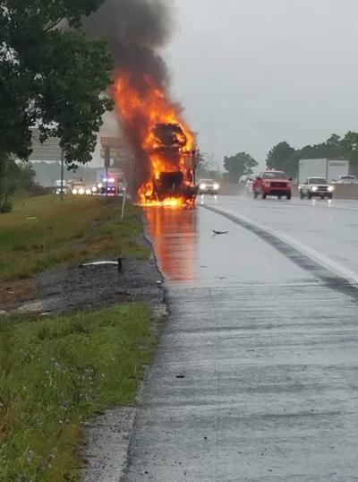 Tractor-trailer catches fire on I-81 | Local News | journal-news.net