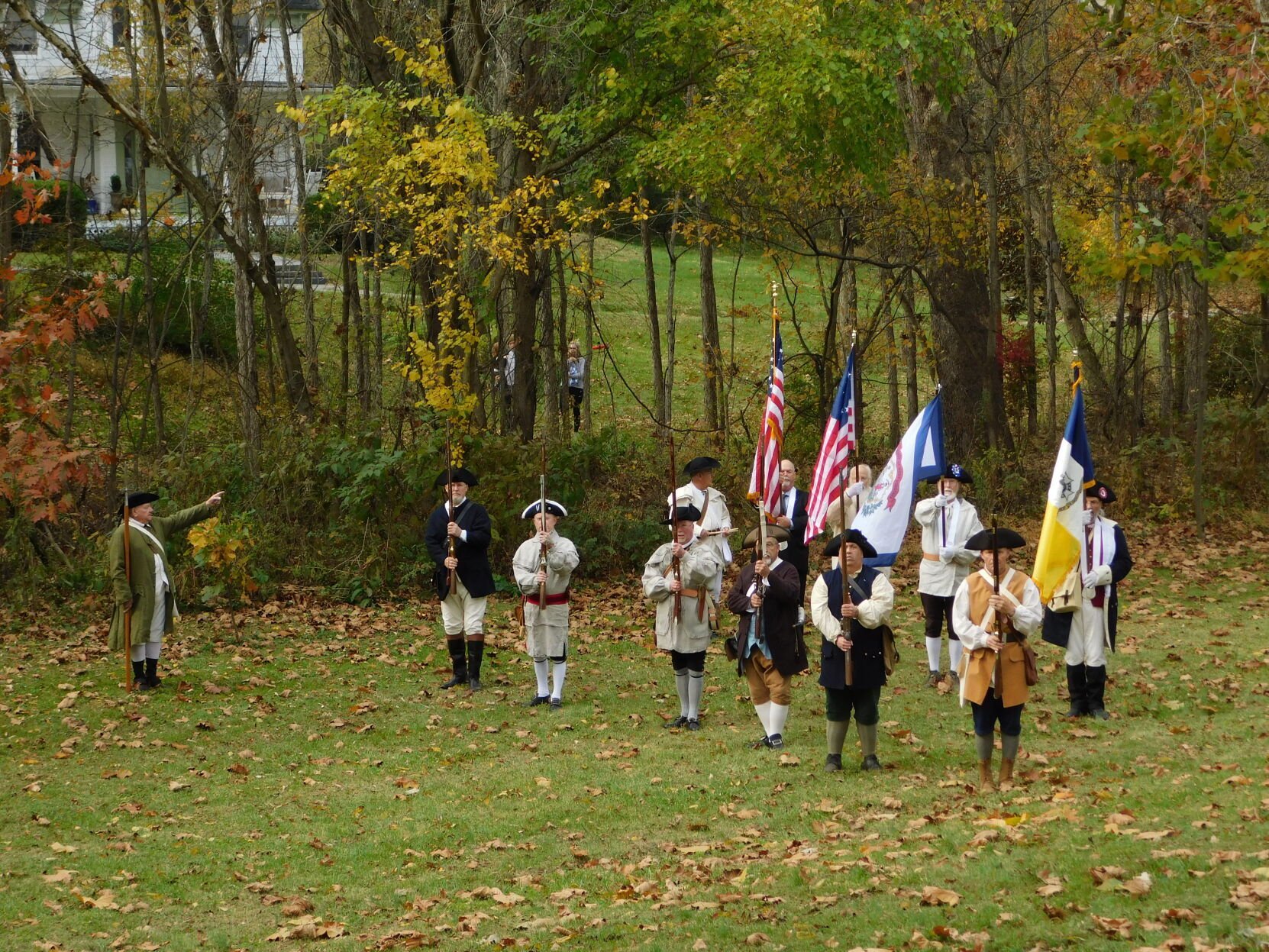 Commemorating Patriot John Grey: A Ceremony by the SAR Color Guard