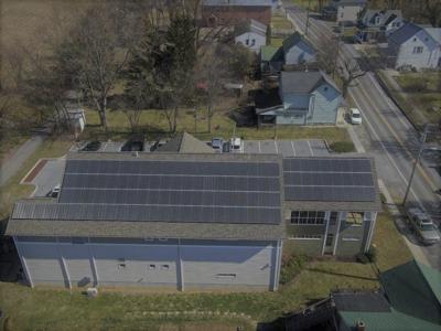 Workers Complete Installation Of Solar Panels On Hedgesville Library Journal News Journal News Net