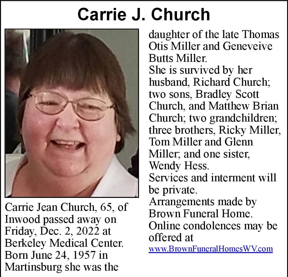 Carrie J. Church | Obituaries | journal-news.net