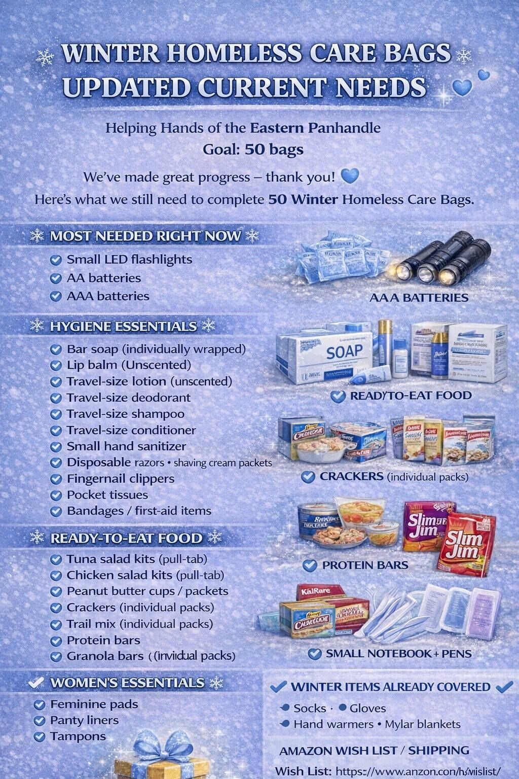 Helping Hand of the Eastern Panhandle works to pack 50 care bags for ...