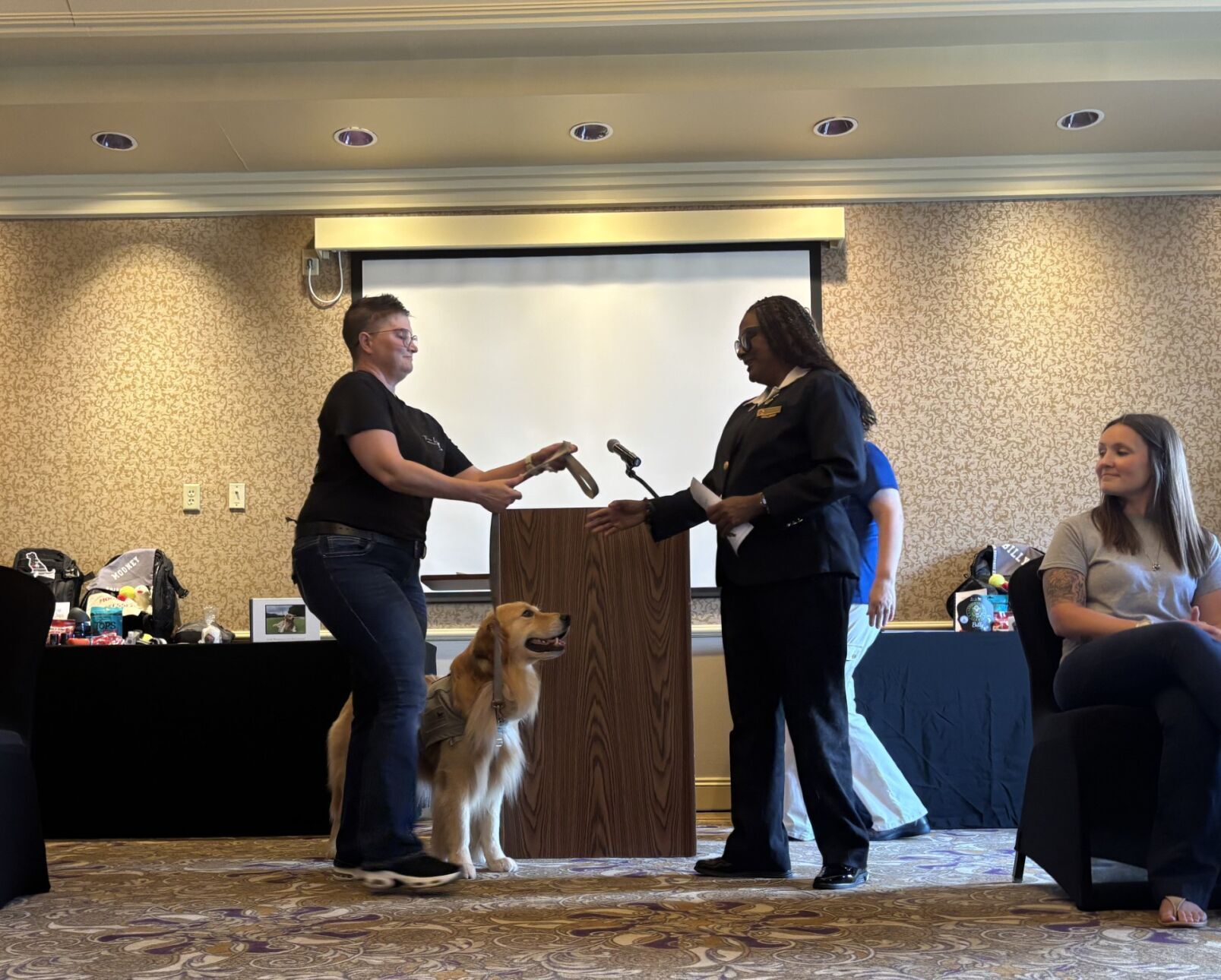 Charles Town Ceremony Honors Service Dogs Billy and Mooney