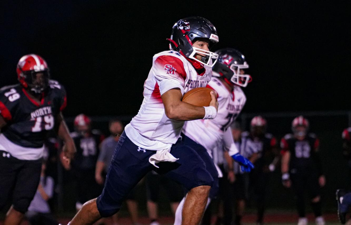 Max Anderson secures two TDs in air, one on ground to help push Spring