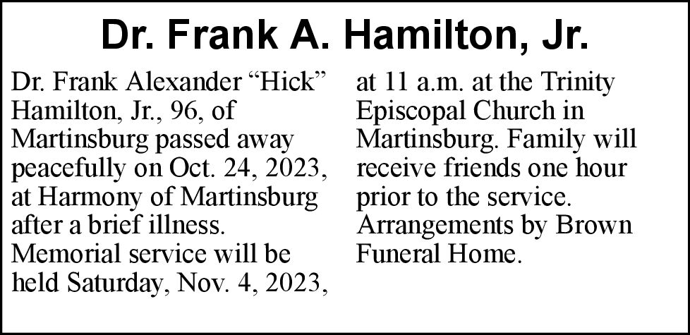 Hamilton Ontario Death Notices