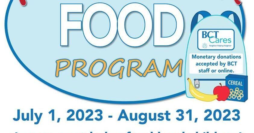 BCTCares begins collecting donations for Pack the 'Pack food program | Journal-news - Vimarsana News