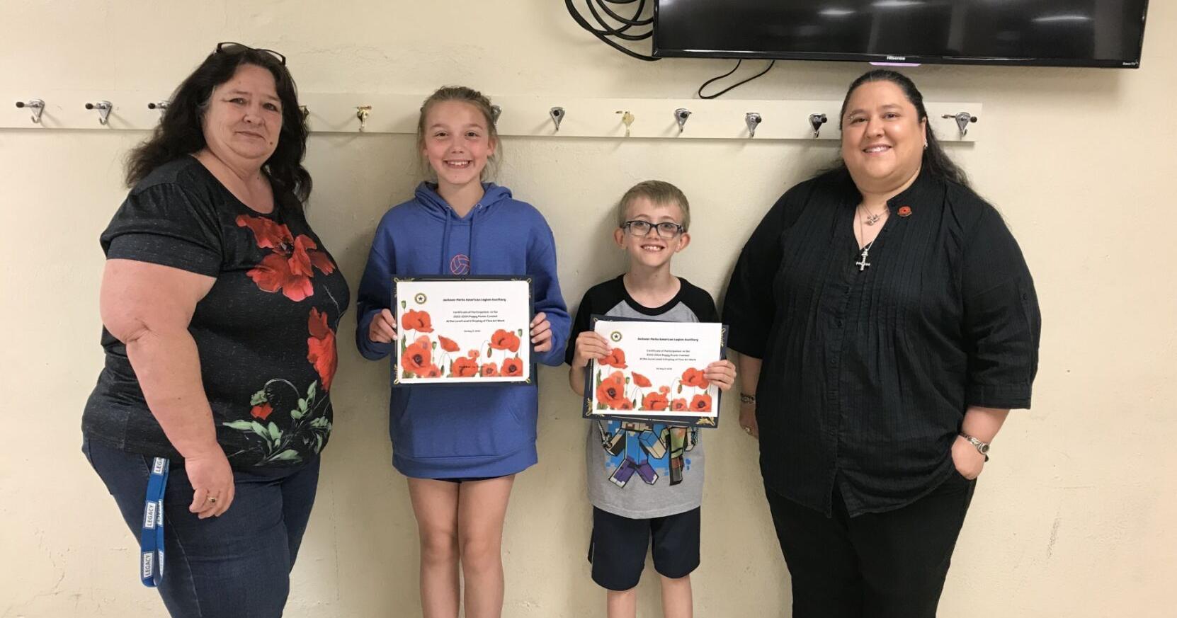 Wright Denny Intermediate students recognized for their Poppy Poster Contest - Vimarsana News