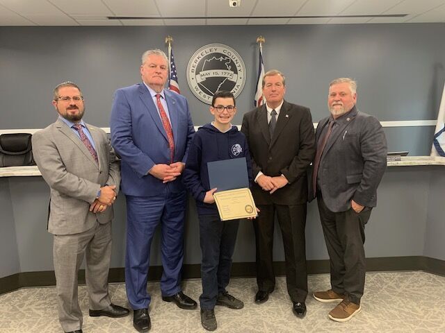 Martinsburg Student Engages with County Officials at Meeting
