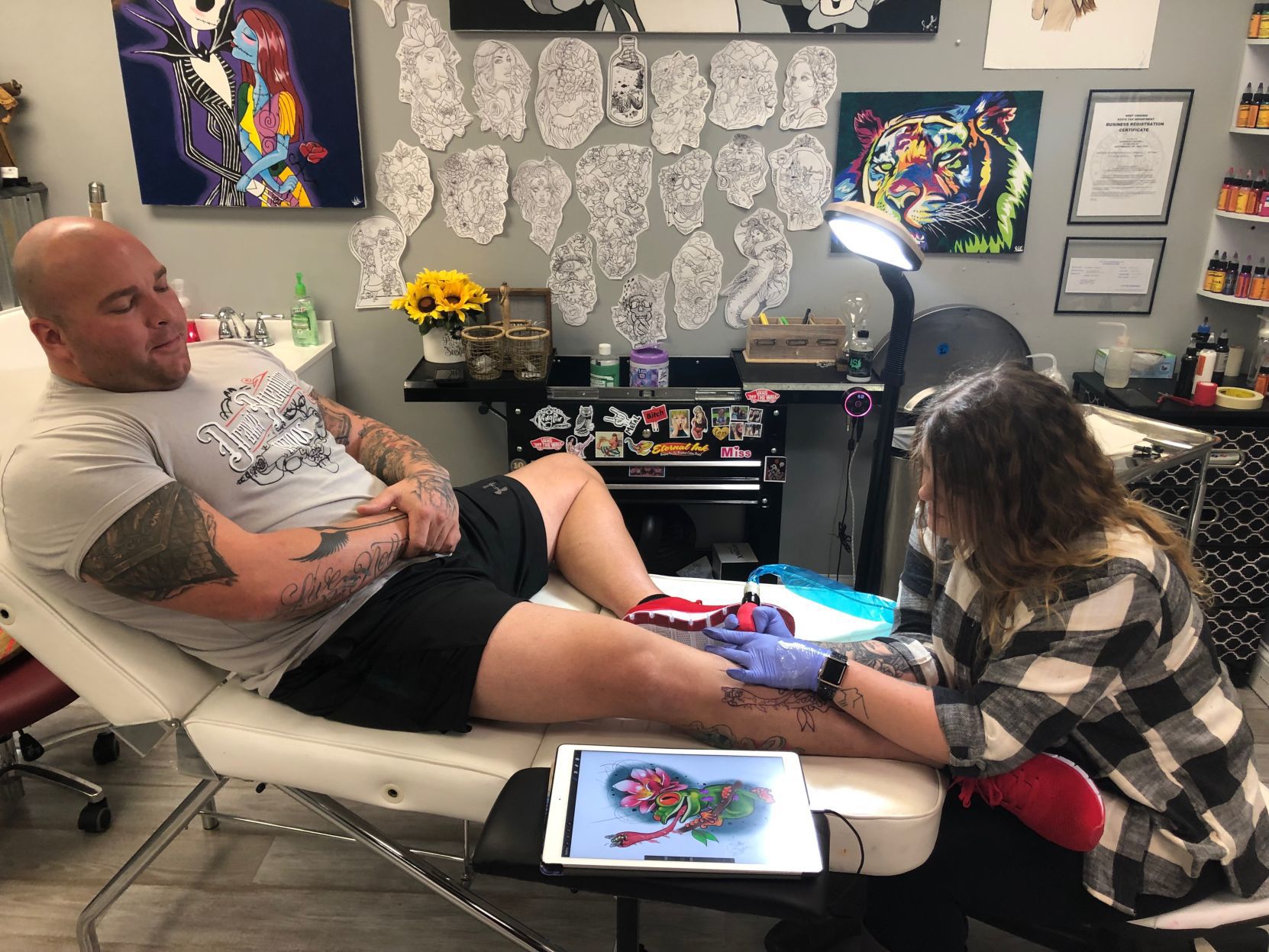 INKING A DREAM LOCAL TATTOO ARTIST EMBODIES COLOR  CONSERVATION AT  TAVERNIER SHOP