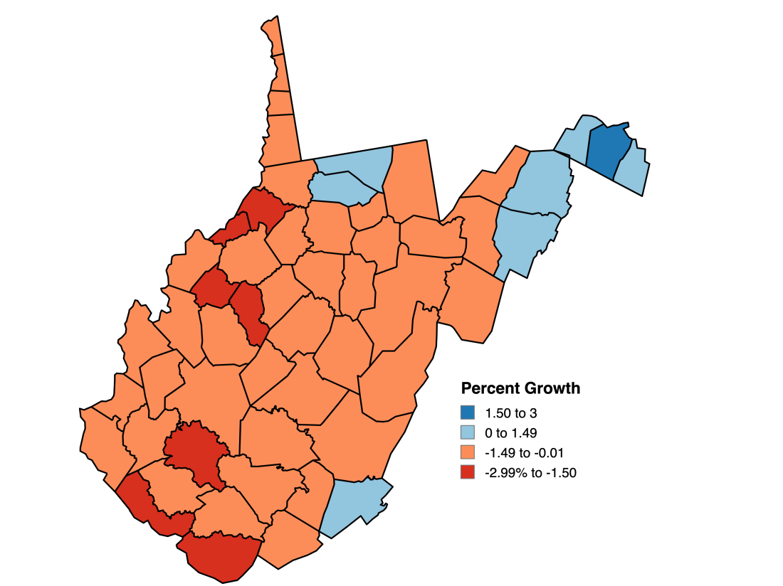 Eastern Panhandle counties among only growing in West Virginia |  Journal-news | journal-news.net, image size:1100x824