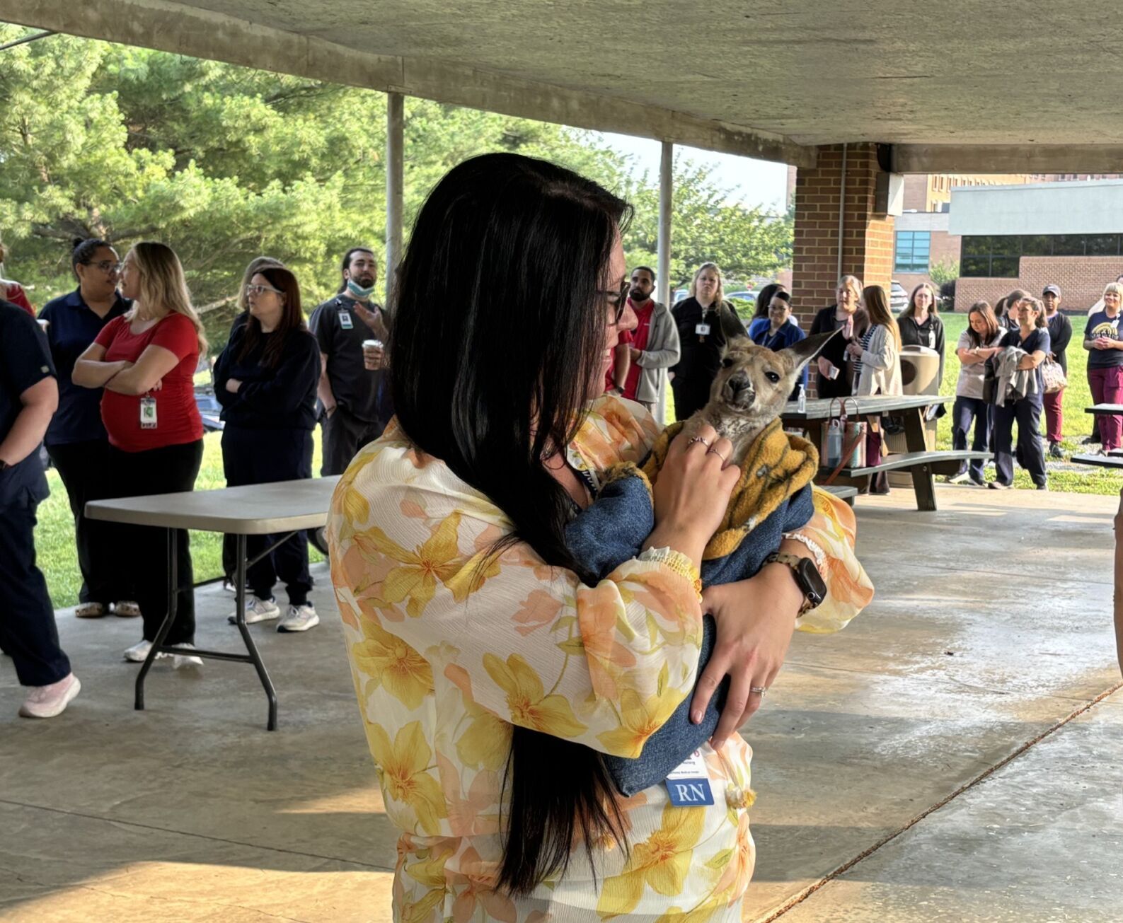 Berkeley Medical Center Staff Enjoy Joyful Hug-a-Joey Day