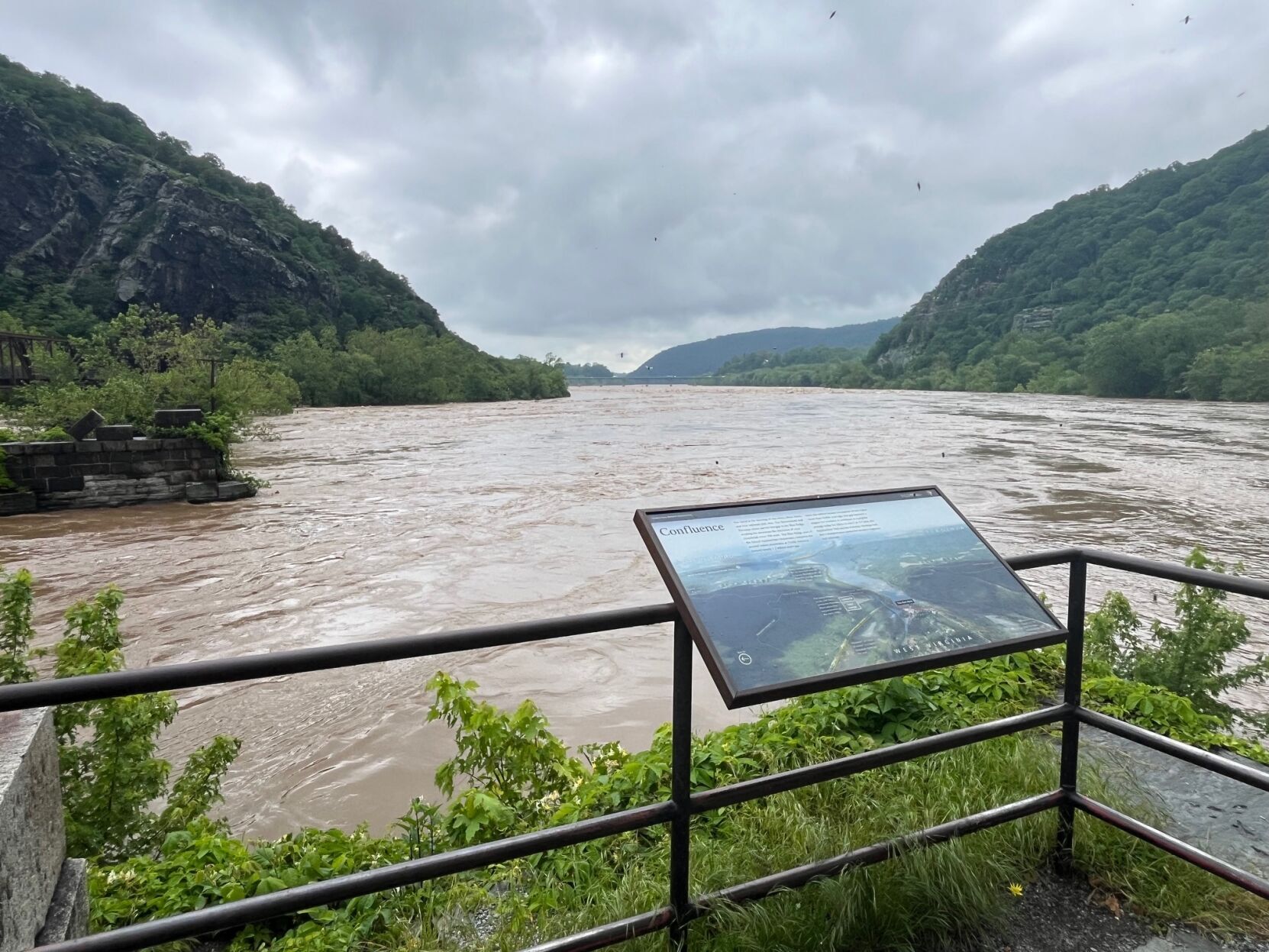 Flood Warnings Triggered as Potomac River Rises Near Harpers Ferry