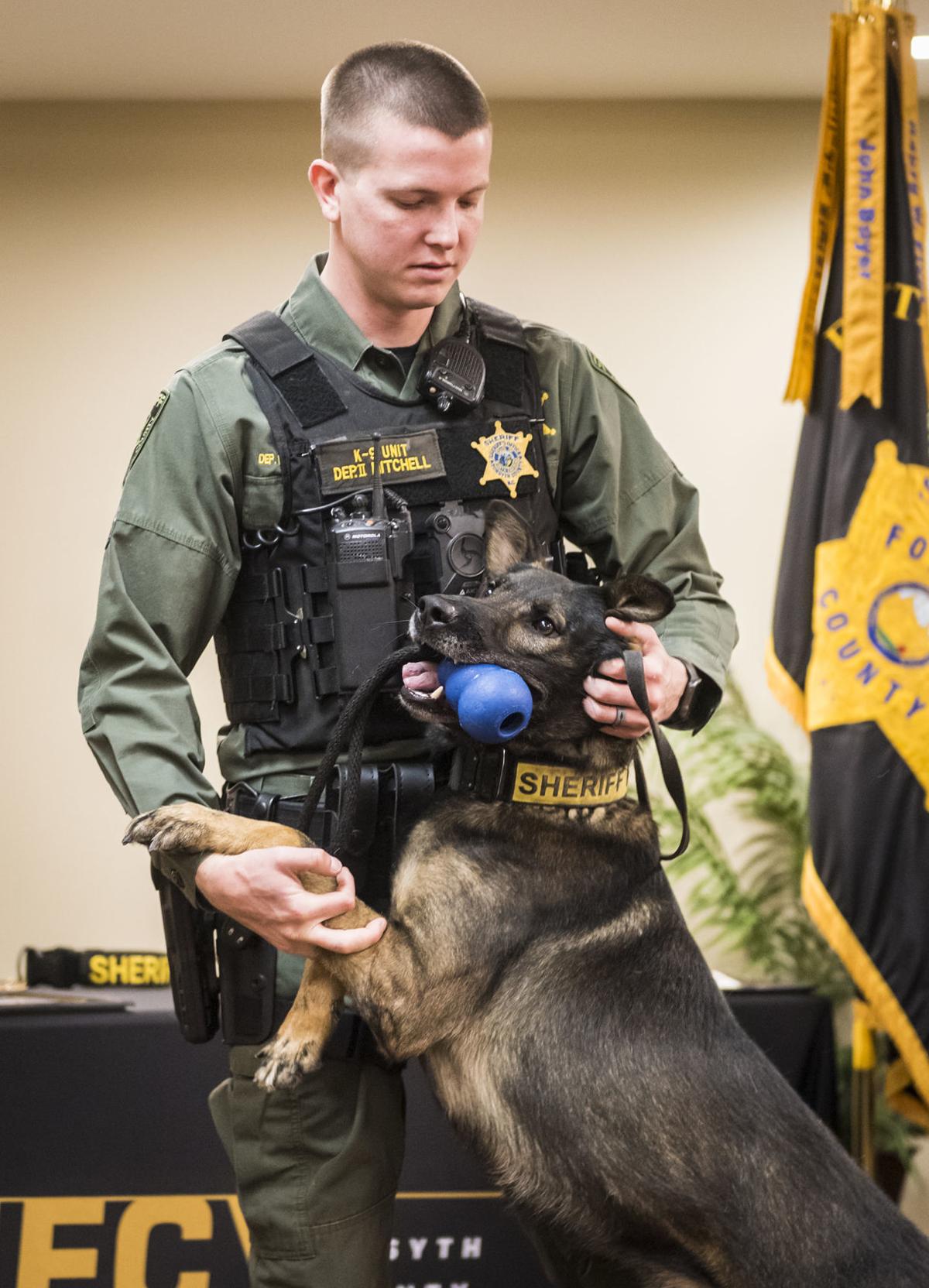 K9 Bruno is smiling for - Forsyth County Sheriff's Office